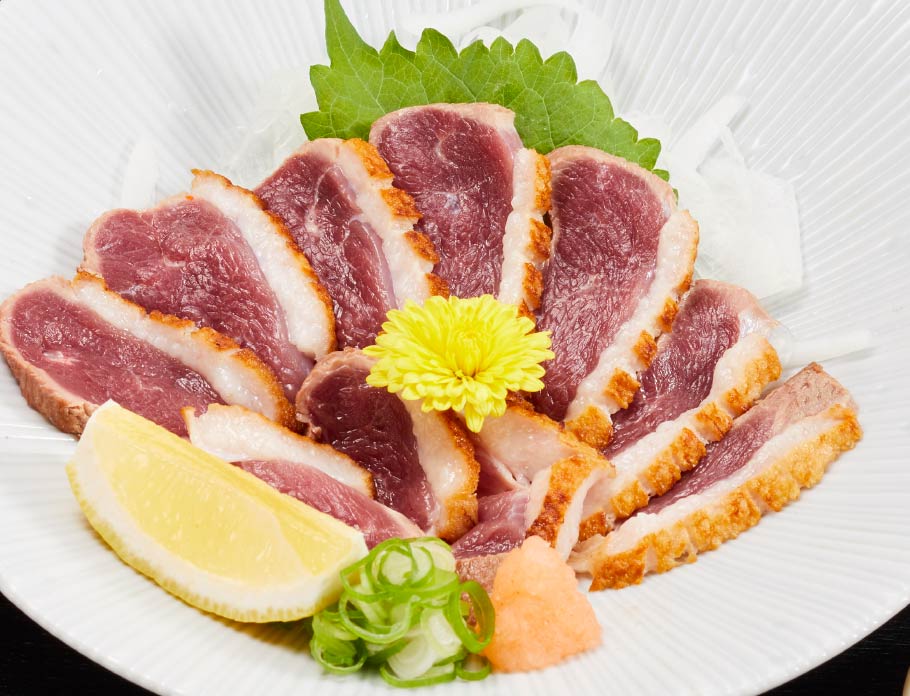 河内鴨を使った和食で